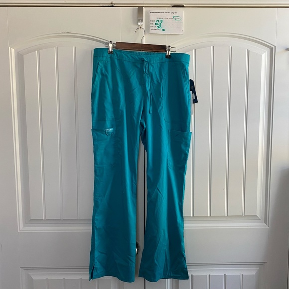 Cherokee Pants - Cherokee Womens Scrub Pull-On Pants Elastic Waist Straight Leg NWT, Teal SZ L